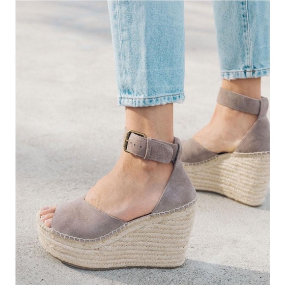 Anthropologie Soludos Positano Suede Wedges - Picture 4 of 15